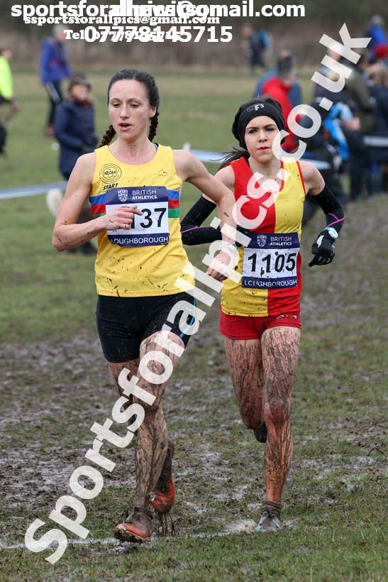 Senior womens 2018 British Inter Counties Cross Country Champs., Prestwold Hall, Loughborough. Photo: David T. Hewitson/Sports for All Pics
